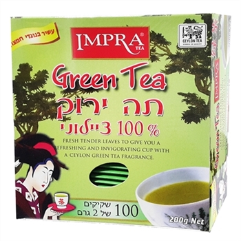 תה ירוק 100 שקיקים